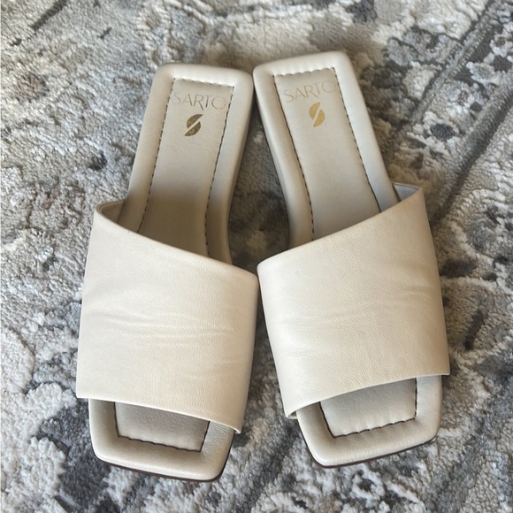 SARTO by Franco Sarto Bordo slide sandal / cream / size 7.5 - Picture 2 of 7